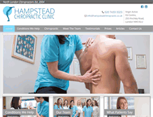 Tablet Screenshot of hampsteadchiropractic.co.uk